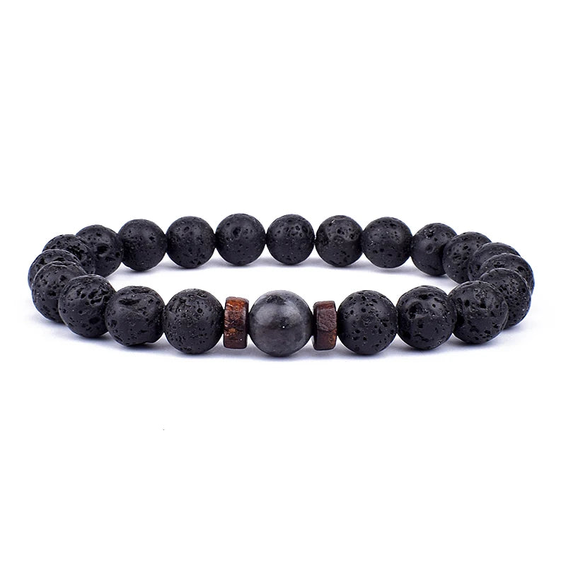 Men's Lava Stone Bracelet