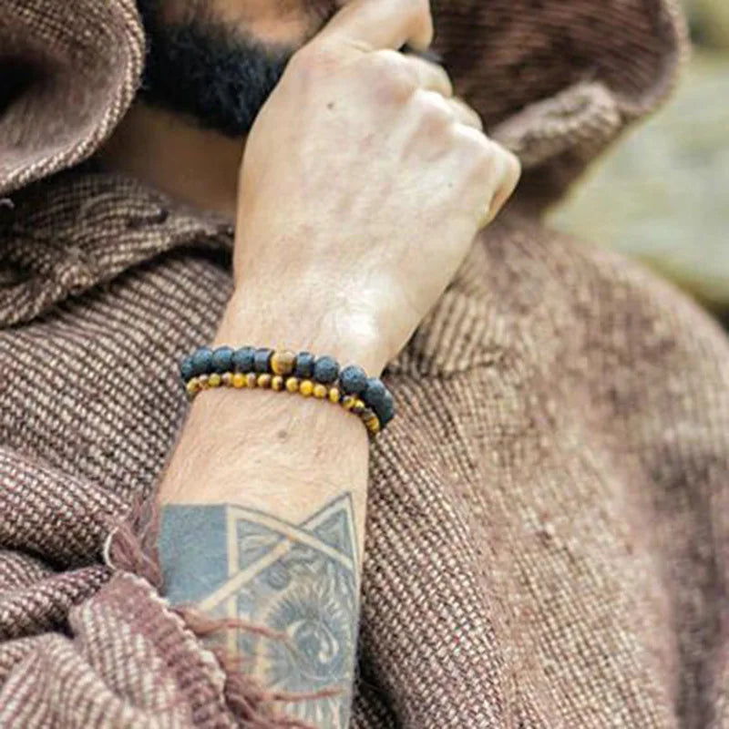 Men's Lava Stone Bracelet