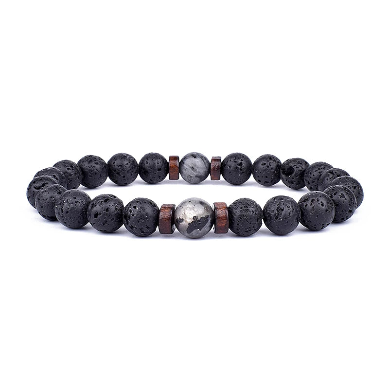 Men's Lava Stone Bracelet
