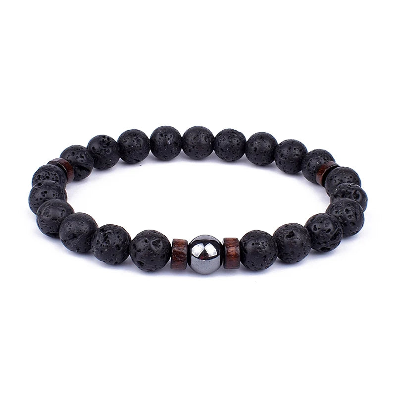 Men's Lava Stone Bracelet