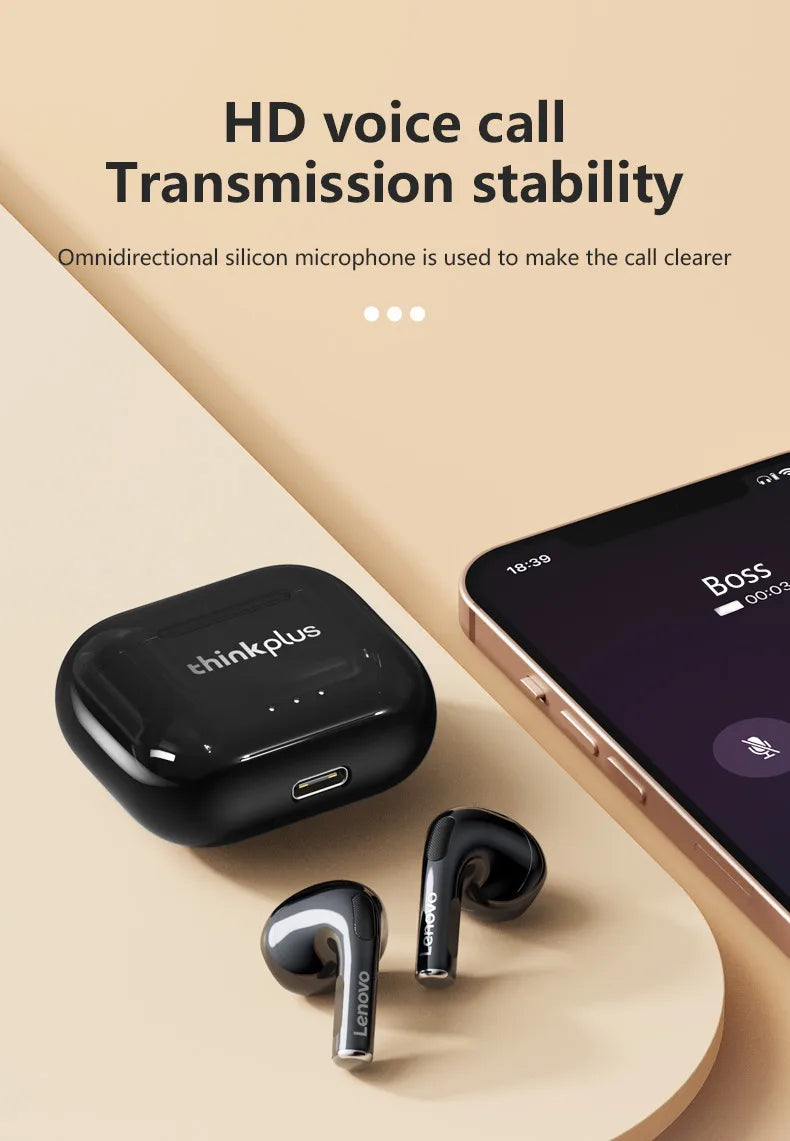 Lenovo Wireless Earbuds - Powerful And Clear Sound
