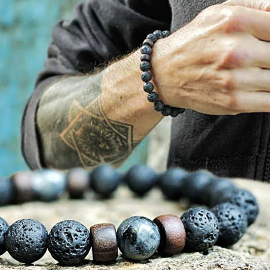 Men's Lava Stone Bracelet